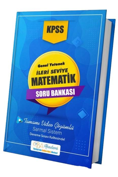 CBA Akademi KPSS İleri Seviye Matematik Soru Bankası Video Çözümlü