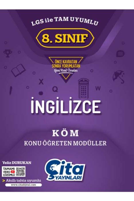 Çita 8.Sınıf İngilizce Konu Öğreten Modüller KÖM Çita Yayınları