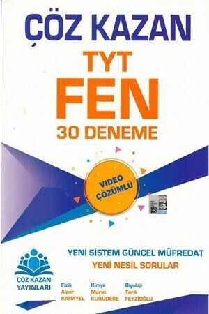 Çöz Kazan TYT Fen Bilimleri 30 Deneme Çöz Kazan Yayınları