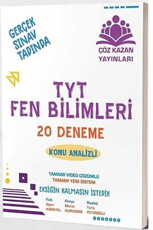 Çöz Kazan TYT Fen Bilimleri Konu Analizli 20 Deneme Video Çözümlü Çöz Kazan Yayınları