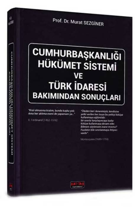 Cumhurbaşkanlığı Hükümet Sistemi Savaş Yayınevi