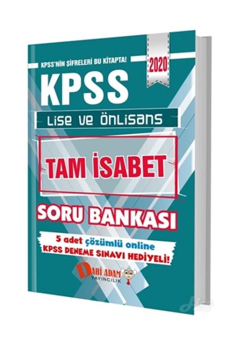 Dahi Adam 2020 KPSS Lise ve Ön Lisans Tam İsabet Soru Bankası Dahi Adam Yayınları