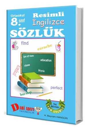 Dahi Adam 8. Sınıf İngilizce Resimli Sözlük Dahi Adam Yayınları