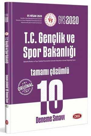 Data GYS T.C. Gençlik ve Spor Bakanlığı 10 Deneme Sınavı Data Yayınları