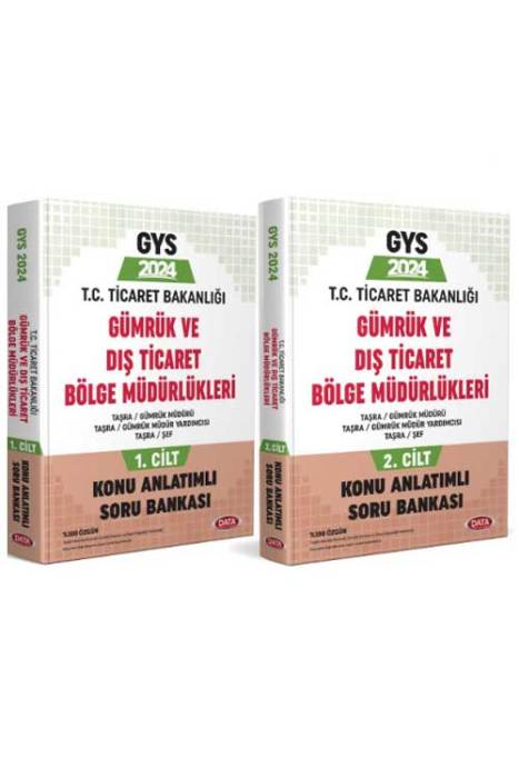 Data GYS Ticaret Bakanlığı Gümrük ve Dış Ticaret Bölge Müdürlükleri Konu Anlatımlı Soru Bankası Data Yayınları