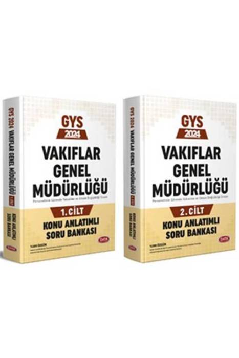 2024 Vakıflar Genel Müdürlüğü GYS Konu Anlatımlı Soru Bankası 1 - 2 Cilt Data Yayınları