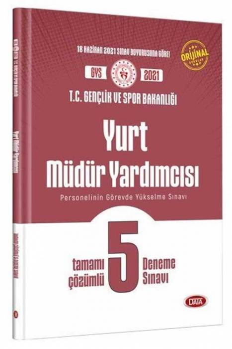 Data 2021 GYS Gençlik ve Spor Bakanlığı Yurt Müdür Yardımcısı 5 Deneme Çözümlü