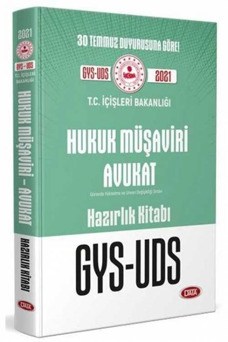 Data 2021 GYS İçişleri Bakanlığı Hukuk Müşaviri Avukat Konu Anlatımlı Hazırlık Kitabı