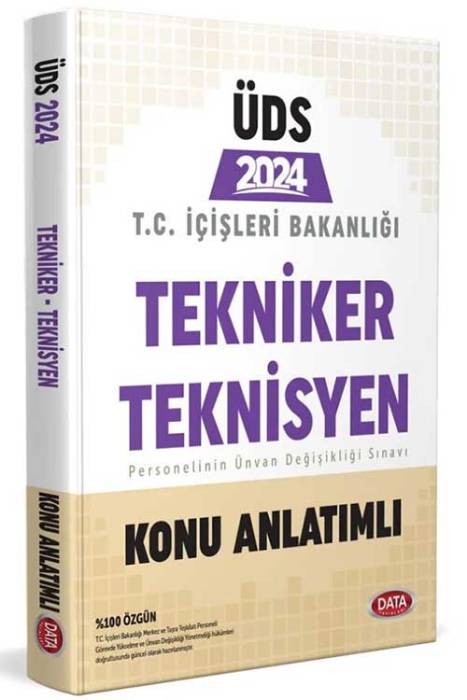 2024 T.C. İçişleri Bakanlığı Tekniker - Teknisyen GYS - UDS Hazırlık Kitabı Data Yayınları