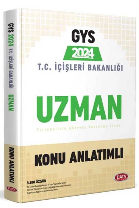 2024 T.C. İçişleri Bakanlığı Uzman GYS Konu Anlatımlı Data Yayınları