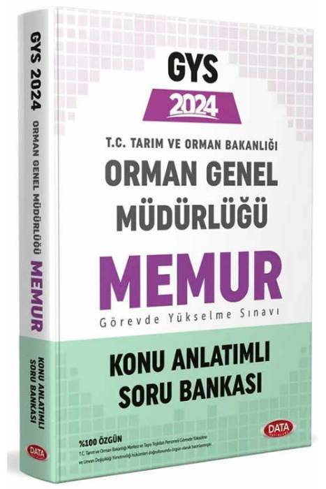 2024 GYS Orman Genel Müdürlüğü Memur Konu Anlatımlı Soru Bankası Görevde Yükselme Data Yayınları