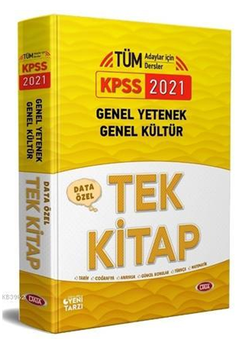 Data 2021 KPSS Genel Yetenek Genel Kültür Özel Tek Kitap Data Yayınları