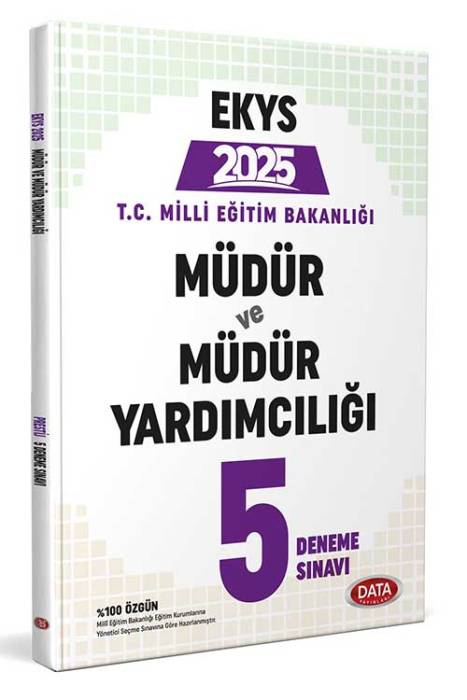 2025 MEB EKYS Müdür ve Yardımcılığı 5 Deneme Data Yayınları