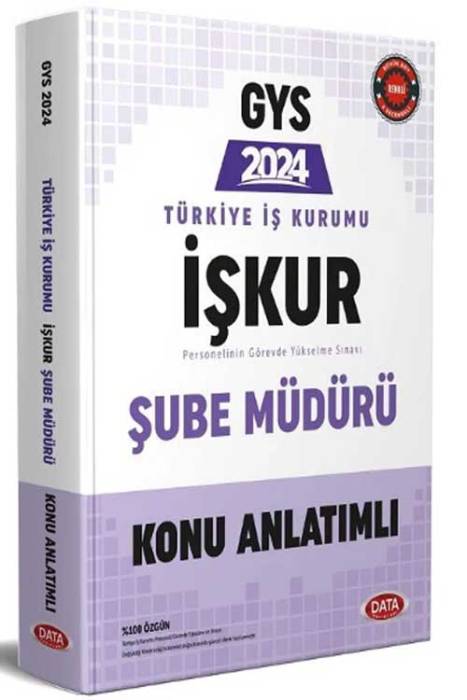 2024 GYS İŞKUR Türkiye İş Kurumu Konu Anlatımlı Hazırlık Kitabı Görevde Yükselme Data Yayınları