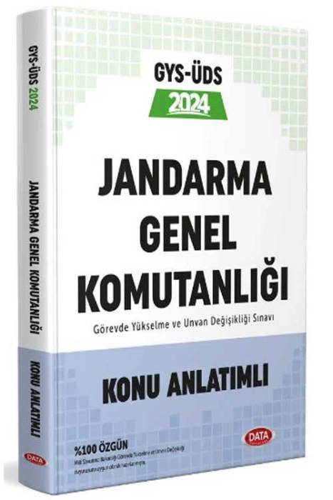 2024 GYS Jandarma Genel Komutanlığı Konu Anlatımlı Görevde Yükselme Data Yayınları