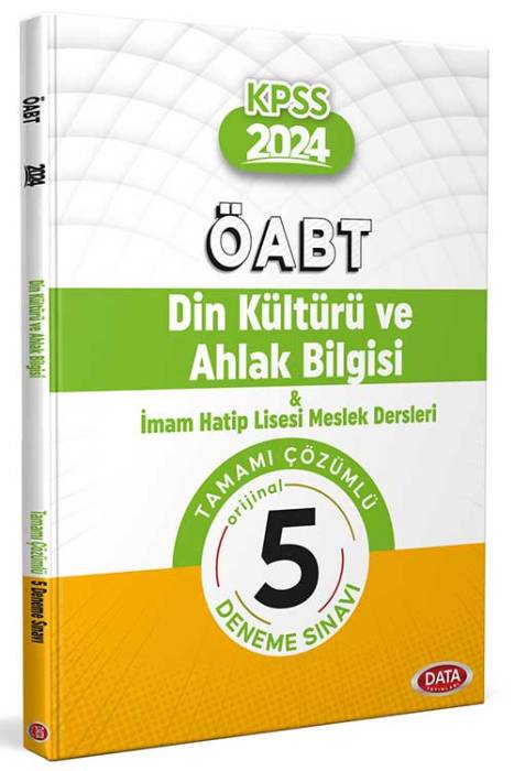 2024 ÖABT Din Kültürü Öğretmenliği 5 Deneme Çözümlü Data Yayınları