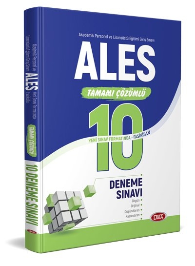 Data Ales Tamamı Çözümlü 10 Deneme Sınavı Data Yayınları