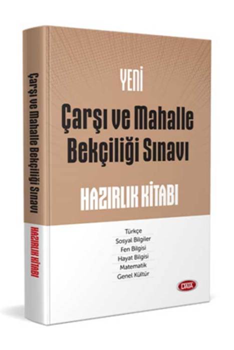 Data Çarşı ve Mahalle Bekçiliğine Giriş Sınavı Hazırlık Kitabı Data Yayınları