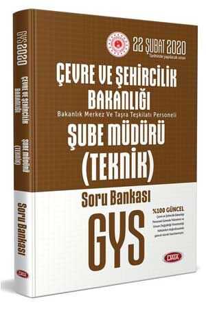 Data GYS Çevre ve Şehircilik Bakanlığı Teknik Şube Müdürü Soru Bankası Data Yayınları