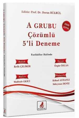 DB 2020 KPSS A Grubu 5 Deneme Çözümlü DB Yayıncılık