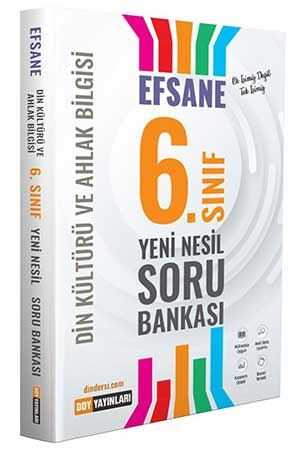 DDY 6.Sınıf Din Kültürü ve Ahlak Bilgisi Efsane Yeni Nesil Soru Bankası DDY Yayınları