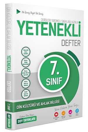 DDY 7. Sınıf Din Kültürü ve Ahlak Bilgisi Yetenekli Defter DDY Yayınları