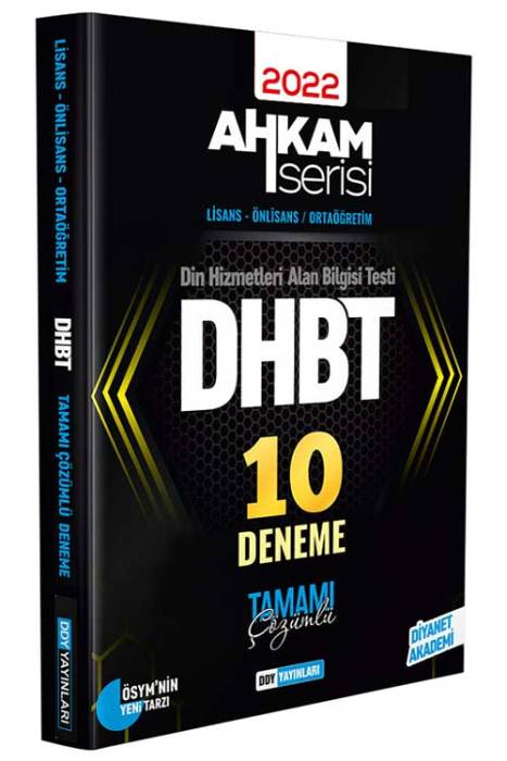 DDY DHBT Tüm Adaylar 10 Deneme Ahkam Serisi DDY Yayınları