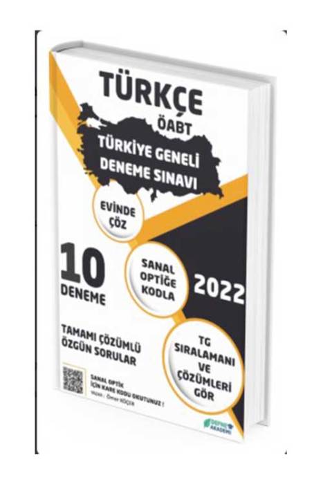 Defne Akademi 2022 ÖABT Türkçe Öğretmenliği Türkiye Geneli 10 Deneme Defne Akademi Yayınları