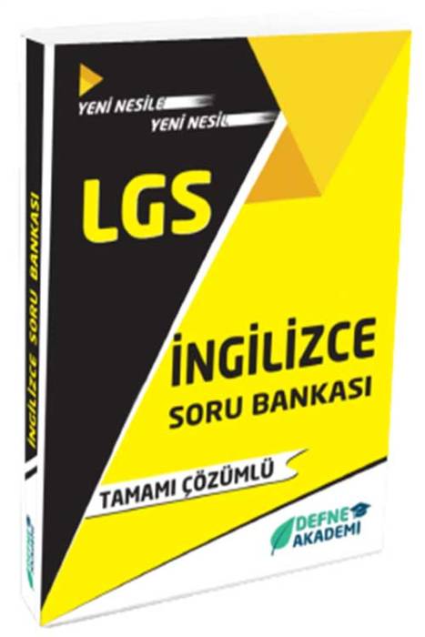 Defne Akademi LGS İngilizce Soru Bankası Çözümlü Defne Akademi Yayınları