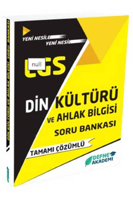 Defne Akademi LGS Din Kültürü ve Ahlak Bilgisi Soru Bankası Çözümlü Defne Akademi Yayınları