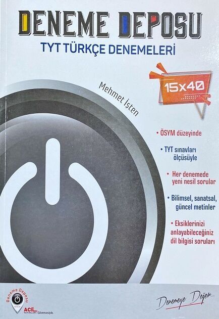 Deneme Deposu TYT Türkçe Denemeleri Deneme Deposu Yayınları