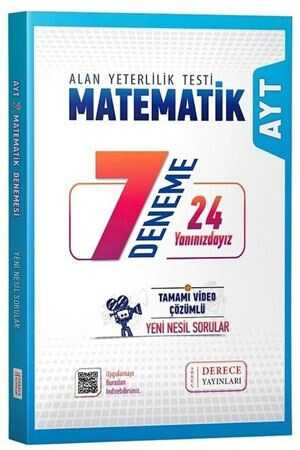 Derece AYT Matematik 7 Deneme Derece Yayınları