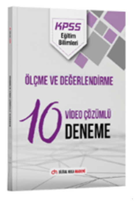 KPSS Eğitim Bilimleri Ölçme ve Değerlendirme 10 Deneme Çözümlü Dijital Hoca Akademi