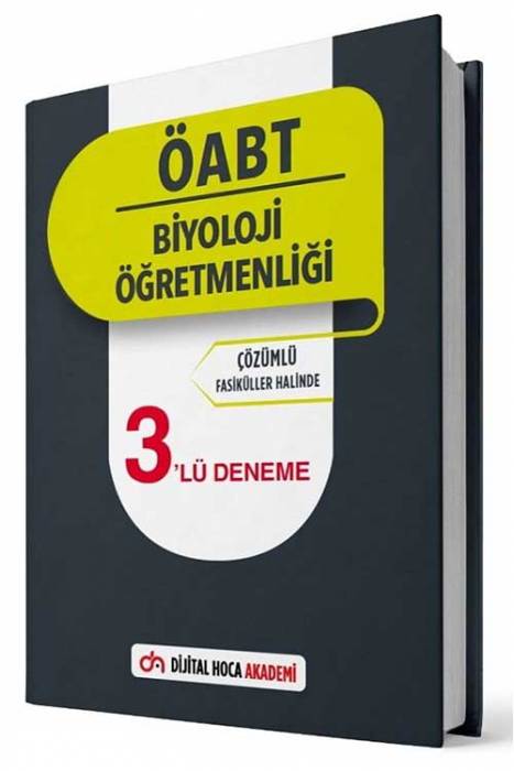 Dijital Hoca 2021 ÖABT Biyoloji Öğretmenliği 3 Deneme Çözümlü Dijital Hoca Akademi