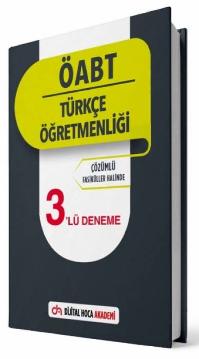 ÖABT Türkçe Öğretmenliği 3 Deneme Çözümlü Dijital Hoca Akademi Yayınları