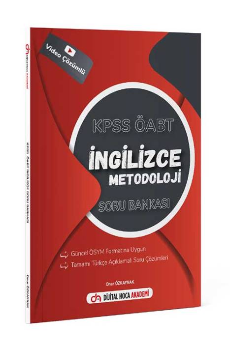 Dijital Hoca 2022 ÖABT İngilizce Öğretmenliği Metodoloji Video Çözümlü Soru Bankası Dijital Hoca Akademi Yayınları