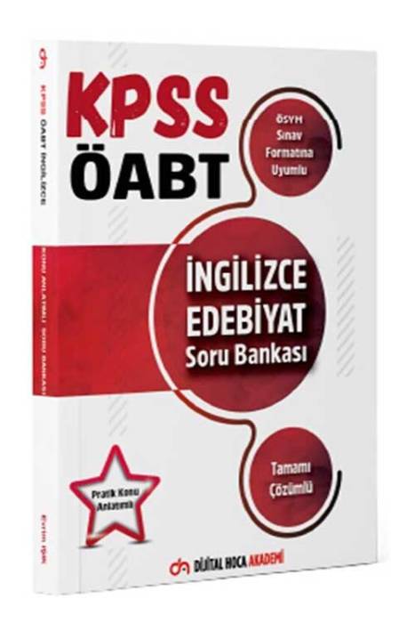 Dijital Hoca KPSS ÖABT İngilizce Öğretmenliği Edebiyat Pratik Konu Anlatımlı Soru Bankası