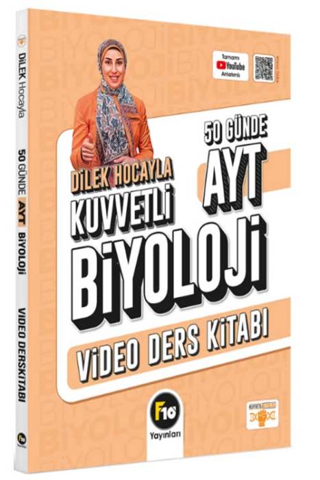 Dilek Hocayla 50 Günde AYT Biyoloji Video Ders Kitabı F10 Yayınları