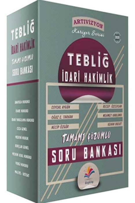 Dizgi Kitap TEBLİĞ Artıvizyon İdari Hakimlik Soru Bankası Seti Çözümlü Dizgi Kitap Yayınları