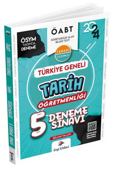 2024 ÖABT Tarih Öğretmenliği Türkiye Geneli 5 Deneme Çözümlü Dizgi Kitap Yayınları