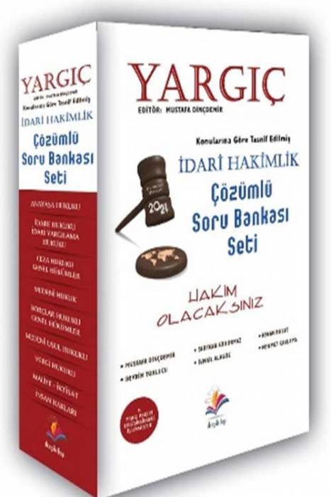 Dizgi Kitap Yargıç 2021 Ağustos İdari Hakimlik Çözümlü Soru Bankası Seti ve 5 Deneme Sınavı