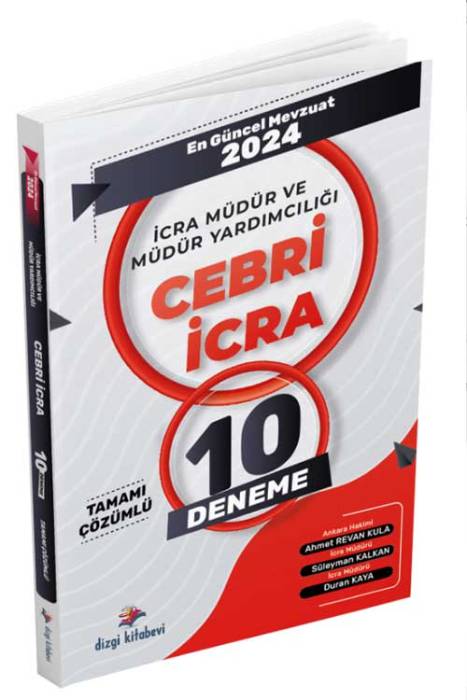 2024 Cebri İcra İcra Müdürlüğü Ve Müdür Yardımcılığı Tamamı Çözümlü 10 Deneme Sınavı Dizgi Kitap Yayınları