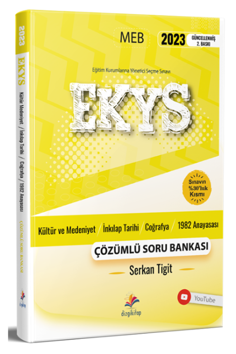 2023 EKYS Müdür ve Müdür Yardımcılığı Genel Kültür Güncel Bilgiler- İnkılap Tarihi Çözümlü Soru Bankası Dizgi Kitap