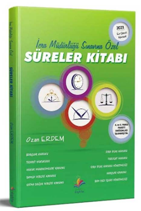 2023 İcra Müdürlüğü Süreler Kitabı 2. Baskı Dizgi Kitap Yayınları