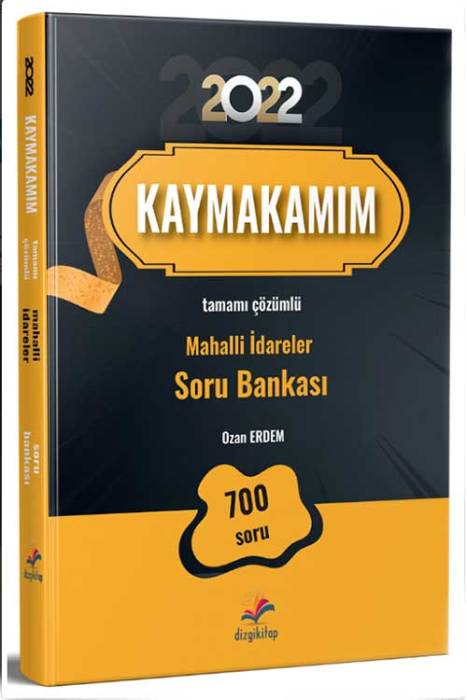 Dizgi Kitap 2022 Kaymakamlık Mahalli İdareler Kaymakamım Soru Bankası Çözümlü