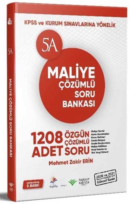 Dizgi Kitap KPSS ve Kurum Sınavları 5A Maliye Soru Bankası Çözümlü 9. Baskı