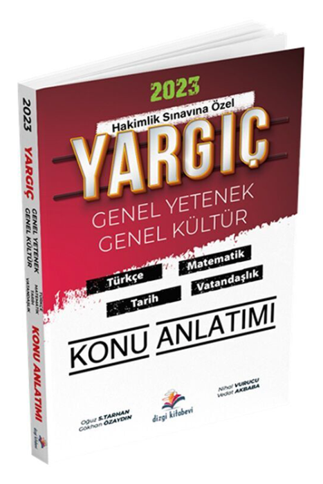 2023 Yargıç Hakimlik Genel Yetenek Genel Kültür Konu Anlatımı Dizgi Kitap Yayınları