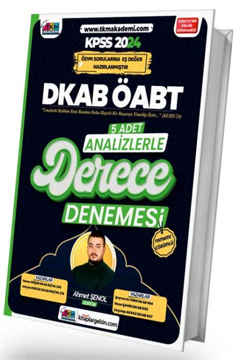 Dkab ÖABT 5 Adet Analizlerle Derece Denemesi TKM Akademi