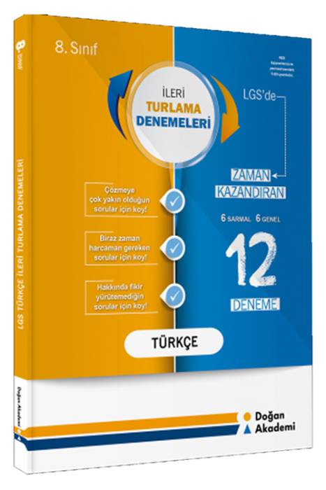 Doğan Akademi 8. Sınıf Türkçe İleri Turlama Denemeleri Doğan Akademi Yayınları