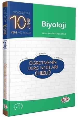 Editör 10. Sınıf Biyoloji Öğretmenin Hızlı Ders Notları Editör Yayınları